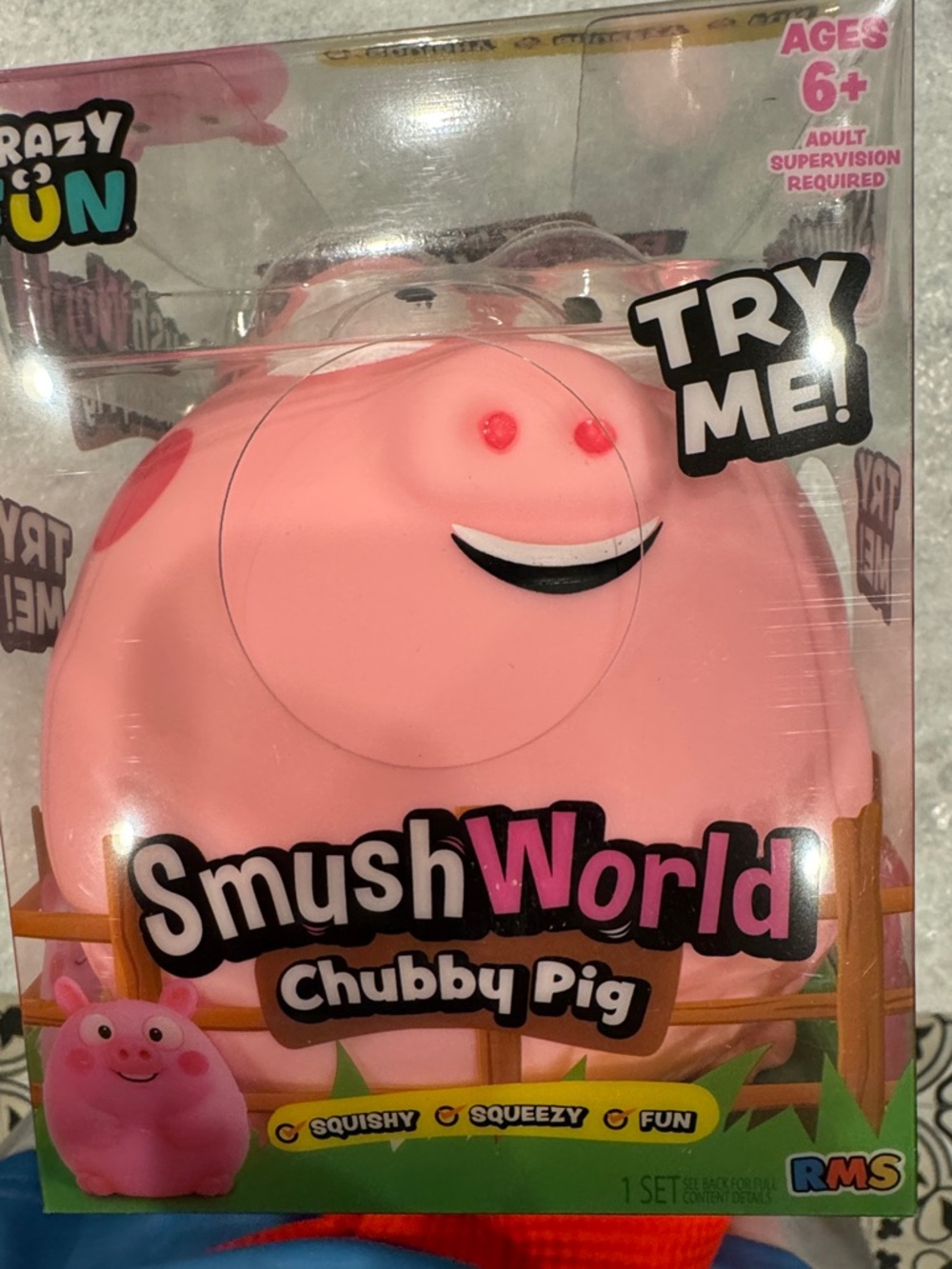 Chubby Pig  Squishy Toy - Pink